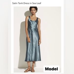VINCE SATIN TANK DRESS - Worn Once - XL. Chic & Versatile!